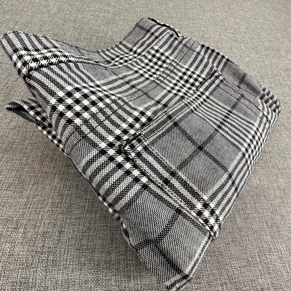H&M Plaid Pants Skinny Fit size 30 Black White Pockets Work Business School Wear - Picture 15 of 16